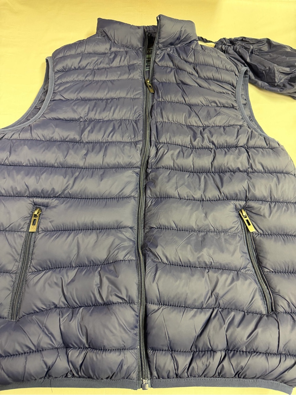 Men's Quilted Puffer Vest - Navy